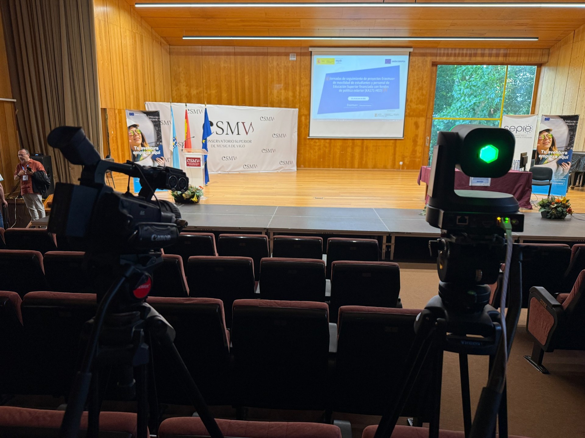 Jornadas Erasmus+ Dimensión Internacional en Vigo: producción técnica audiovisual